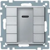 SCHNEIDER MTN627960 Taster plus System M 4-fach, IR-Empfänger | aluminium