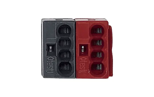 SCHNEIDER MTN689701 Busanschlussklemme Standard | rot/dunkelgrau
