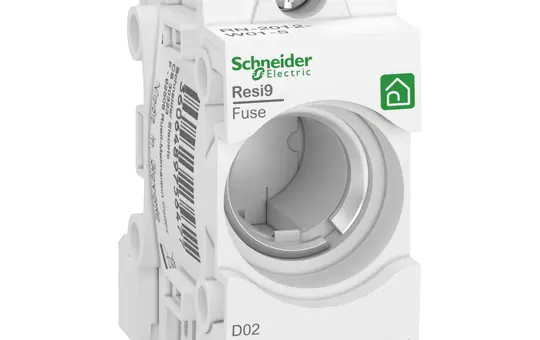 SCHNEIDER R9J02163 Sicherungssockel Neozed D02 1-polig, 63 A, DIN-Schiene