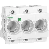 SCHNEIDER R9J02363 Sicherungssockel Neozed D02 3-polig, 63 A, DIN-Schiene