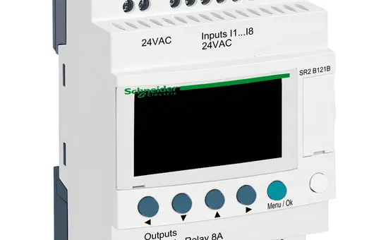 SCHNEIDER SR2B121B SPS-Steuerrelais Zelio Logic 10 E/A, 24 VDC, Display, Uhr