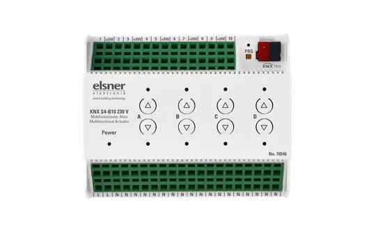 ELSNER 70546 KNX-Universalaktor S4 4-fach, 10 Eingänge