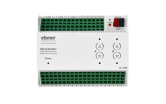 ELSNER 70548 KNX-Universalaktor S2 2-fach, 6 Eingänge