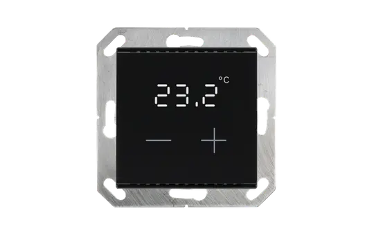 ELSNER 70982 KNX-Raumtemperatur-Regler Cala Temperatursensor | schwarz