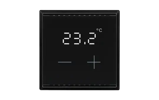 ELSNER 70983 KNX-Raumtemperatur-Regler Cala CH Temperatursensor | schwarz