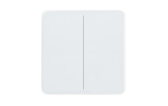 ELSNER 71123 KNX-Glastaster eTR 2-fach, Temperatursensor | signalweiß