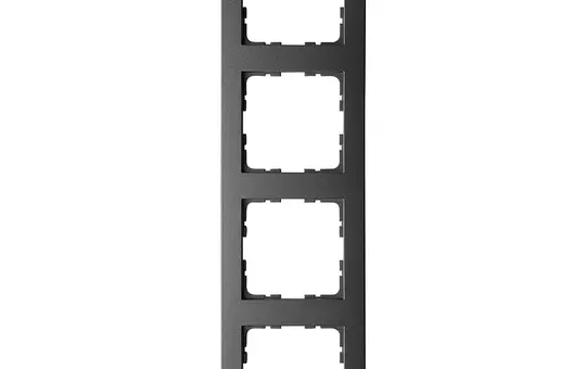 GVS G0804PB Abdeckrahmen 4-fach | schwarz