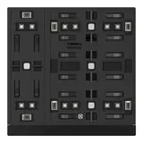 GVS CHPB-06/02.S.21 KNX-Tastsensor WALTZ Basis 3-fach | schwarz/anthrazit