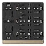 GVS CHPB-08/02.S.24 KNX-Tastsensor WALTZ Basis 4-fach | champagner