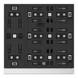 GVS CHPB-08/02.S.22 KNX-Tastsensor WALTZ Basis 4-fach | weiß/silber