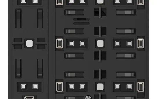 GVS CHPB-08/02.S.22 KNX-Tastsensor WALTZ Basis 4-fach | weiß/silber
