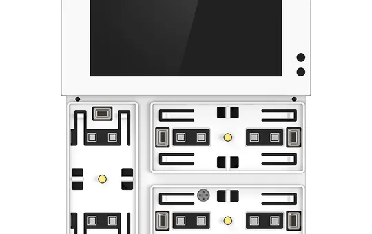 GVS CHTFB-3.0/6.S.20 KNX-Raumcontroller WALTZ TOUCH+PAD Base 3-fach | weiß