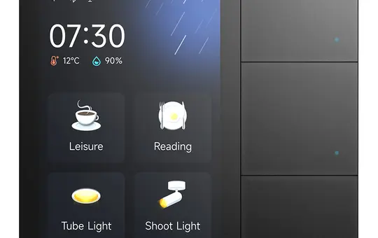 GVS CHTF-3.3/3.2.11 KNX-Raumcontroller Smart Touch S3 3-fach, glas | schwarz