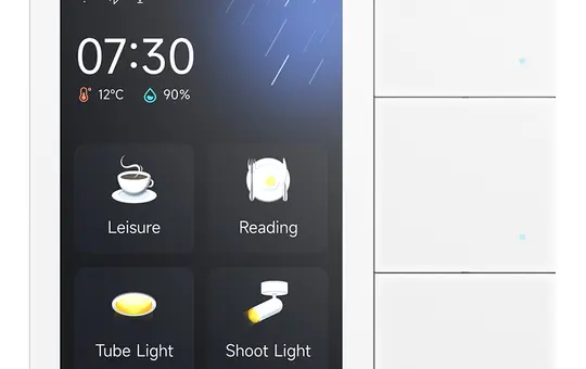 GVS CHTF-3.3/3.2.10 KNX-Raumcontroller Smart Touch S3 3-fach, glas | weiß