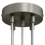 CREATIVE CABLES KRM575FTISTERM Metall-Leuchtenbaldachin 5-fach, zylindrisch | titan satiniert | 2 cm