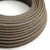 CREATIVE CABLES XZ2RN04 Leuchten-Textilkabel rund meliert | braun | 2x0,75 mm²