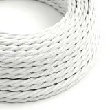 CREATIVE CABLES XZ2TM01 Leuchten-Textilkabel geflochten glänzend | lichtweiß | 2x0,75 mm²