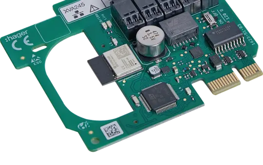 HAGER XVA245 Kommuikationskare für witty one mit einem Modbuszähler