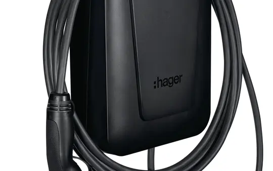 HAGER XVL122CLM Ladestation witty pro 22 kW, mit Ladekabel