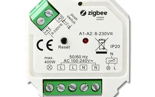 ISOLED 114728 Zigbee-Dimmaktor 230 V UP Triac, 200 W