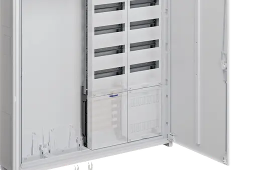 HAGER ZB34VT10APZ2 Systemschrank universZ 3 Felder, 10-reihig, Einspeise- und APZ-Feld | 1100 mm