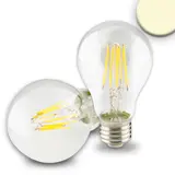 ISOLED 112447 LED-Filamentlampe Birnenform E27 dimmbar 8 W, 2700 K | klar | 60 mm