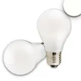 ISOLED 112607 LED-Filamentlampe Birnenform E27 dimmbar 8 W, 4000 K | matt | 60 mm