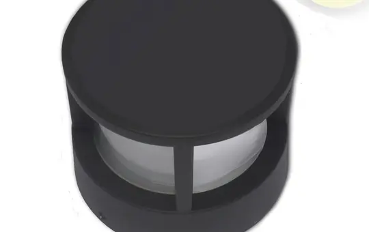 ISOLED 114272 LED-Wegeleuchte Poller-5 sandschwarz | 100 mm