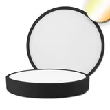 ISOLED 114912 LED-Deckenaufbauleuchte PRO dimmbar rund, ColorSwitch | schwarz | 300 mm