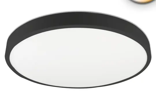 ISOLED 115202 LED-Deckenaufbauleuchte PRO dimmbar rund, ColorSwitch | schwarz | 500 mm