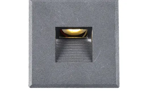 ISOLED 114568 Abdeckung für Sys-Wall68 eckig, eckiger Lichtauslass | silbergrau