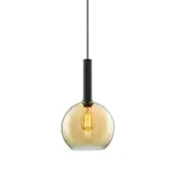 ISOLED 115635 Design-Pendelleuchte E27 Round Glass 250 | amber