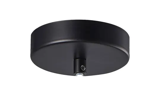 ISOLED 115220 Deckenbaldachin 1-fach, rund | schwarz