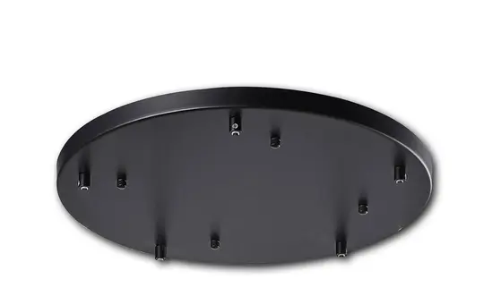 ISOLED 115222 Deckenbaldachin 5-fach, rund | schwarz