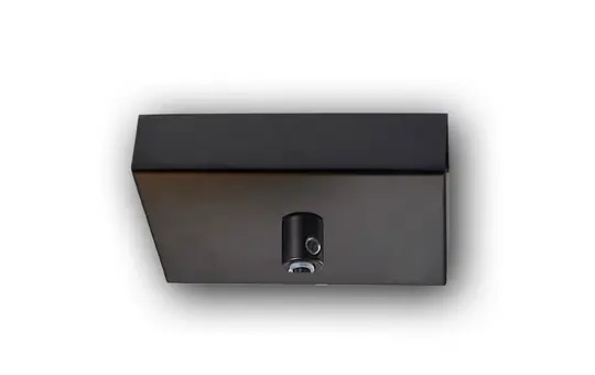 ISOLED 115223 Deckenbaldachin 1-fach, eckig | schwarz