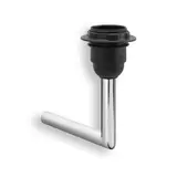 QLES SLA0110 Schirmlampe D-Life/System-M E27, 230V, ohne Lampenschirm | chrom | 80x120 mm