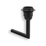 QLES SLA0403 Schirmlampe System-M E27, 230V, ohne Lampenschirm | schwarz matt | 80x120 mm