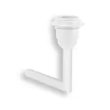 QLES SLA0625 Schirmlampe System-M E27, 230V, ohne Lampenschirm | aktivweiß glänzend | 80x120 mm