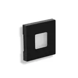 QLES WEQ0403 Wandeinbauleuchte Quadrat System-M beleuchtet, LED, 3000 K | schwarz matt