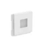 QLES WEQ0625 Wandeinbauleuchte Quadrat System-M beleuchtet, LED, 3000 K | aktivweiß glänzend