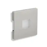 QLES WEQ6036 Wandeinbauleuchte Quadrat D-Life beleuchtet, LED, 3000 K | edelstahl