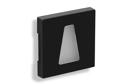 QLES WET0403 Wandeinbauleuchte Trapez System-M beleuchtet, LED, 3000 K | schwarz matt