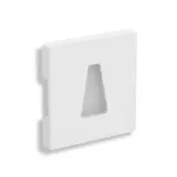 QLES WET6035 Wandeinbauleuchte Trapez D-Life beleuchtet, LED, 3000 K | lotosweiß