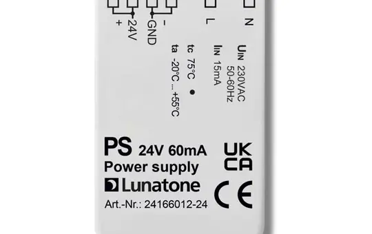 LUNATONE 24166012-24 24 V Netzteil UP 60 mA