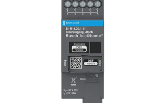 BUSCH-JAEGER BI-M-4.20.1.11 f@h-Binäreingang 4-fach, Kontaktabfrage