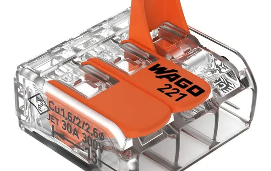 WAGO 221-613 Verbindungsklemme Serie 221 3-fach | 6 mm²