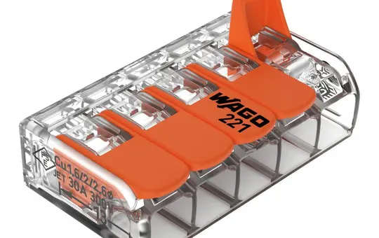 WAGO 221-615 Verbindungsklemme Serie 221 5-fach | 6 mm²