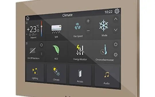 ZENNIO ZVIZ70V2C KNX-Touchpanel champagner | 7 Zoll