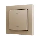 ZENNIO ZS551PB2CC Einfachtaster Soft ZS55 für 2 Binäreingänge, Custom Design | champagner