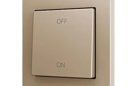 ZENNIO ZS551PB2CC Einfachtaster Soft ZS55 für 2 Binäreingänge, Custom Design | champagner